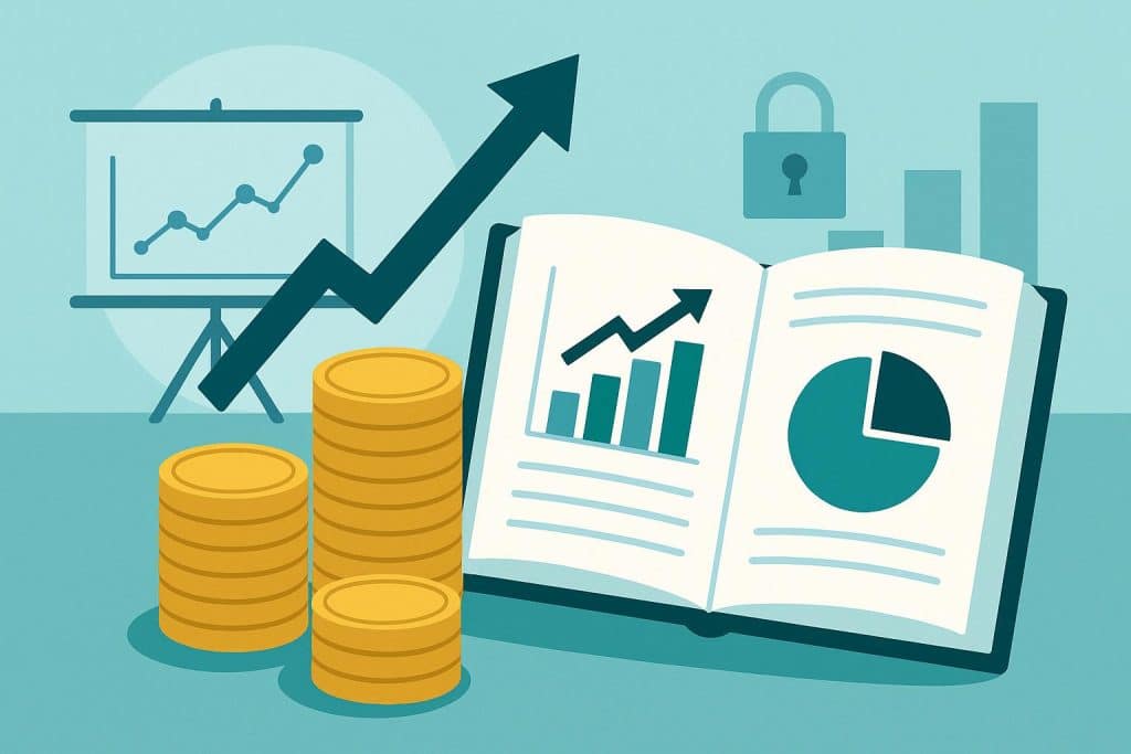 Financial education materials and transparent data charts boosting investor confidence