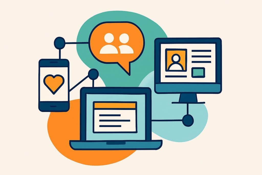 Digital platforms enabling cultural engagement and connection through modern technology solutions