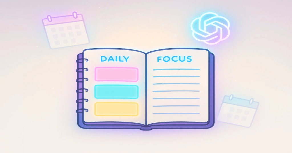 Image 1 of ChatGPT and Gemini Create a Daily Focus System: One Page, Three Wins, No Noise