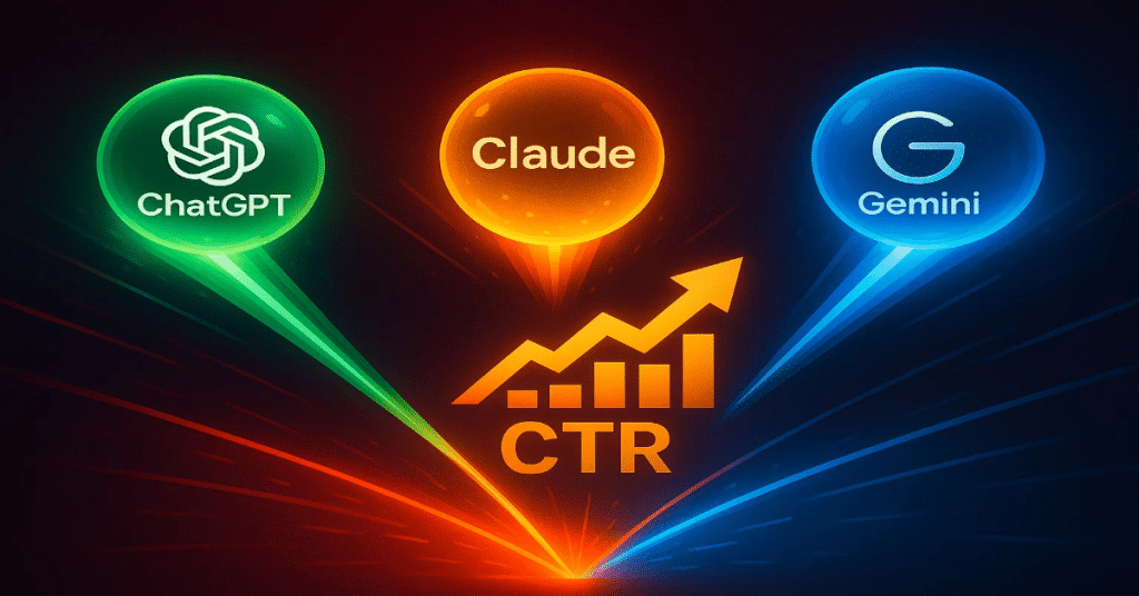 Image 1 of ChatGPT Ad Copy Face-Off With Claude and Gemini – Hooks, CTAs, and CTR on the Line