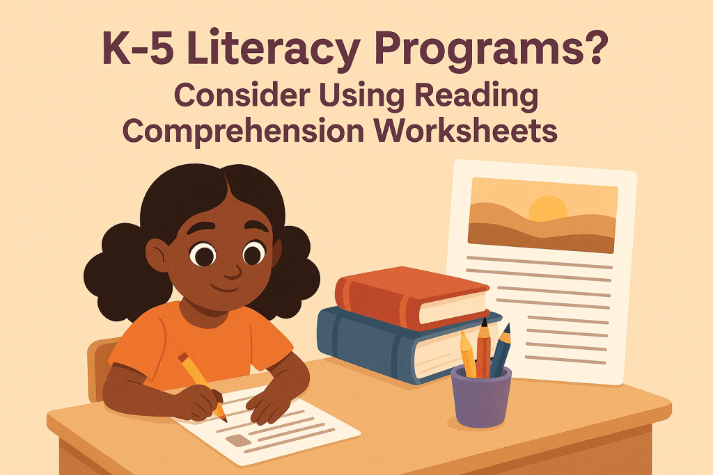 K-5 Literacy Programs? Consider Using Reading Comprehension Worksheets