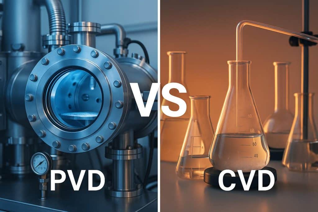 PVD vs CVD coating process comparison for industrial applications and material selection