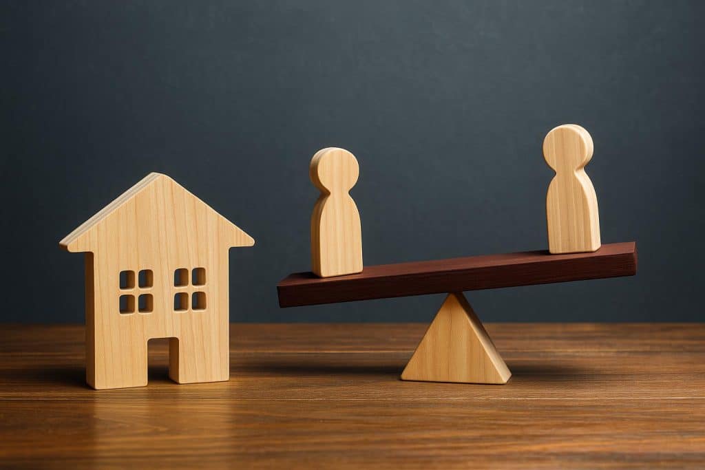 Parents managing work and childcare responsibilities at home, highlighting family challenges