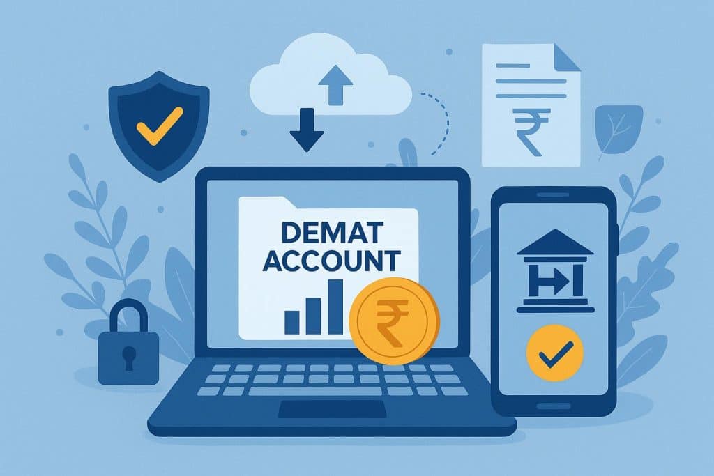 CDSL Easiest platform interface showcasing fast and secure online demat account transactions