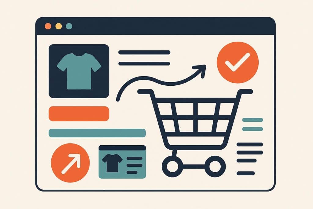 Modern eCommerce website template showcasing effective conversion-driven UX design elements