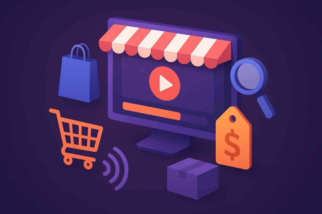 Digital sales platform with graphs and notifications illustrating automated deal discovery