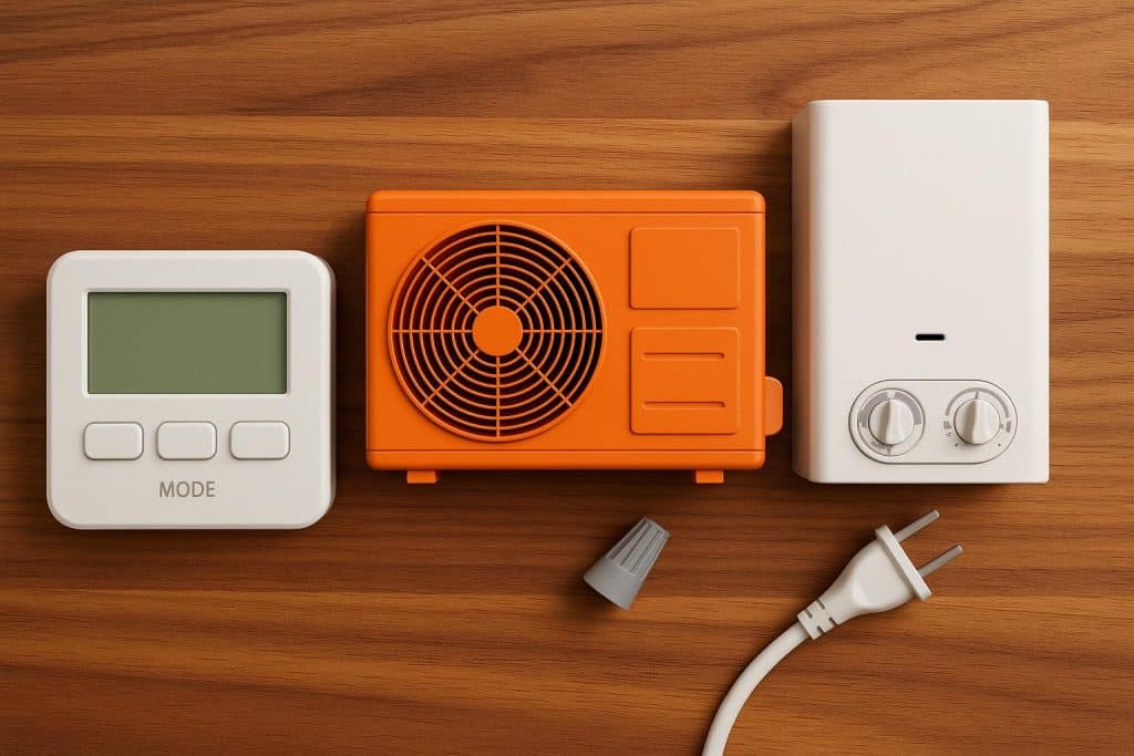 Modern HVAC and electrical units installed by expert technician for reliable home climate control