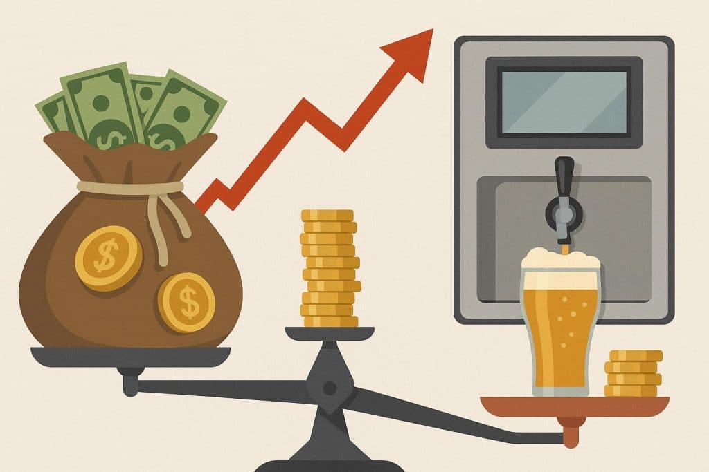 Self-pour beverage dispensers helping bars reduce staffing costs and improve operational efficiency