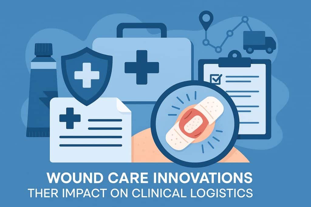 Advanced wound care technology and modern logistics systems in a clinical healthcare setting