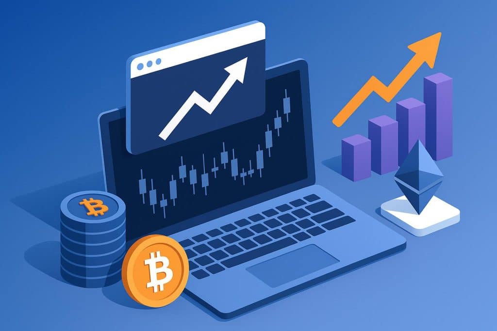 Modern crypto exchange interface showcasing white-label platform features and digital assets