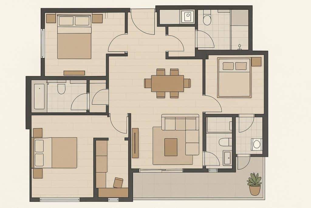 Narra Residences Dairy Farm Walk floor plan showcasing efficient and spacious layout design