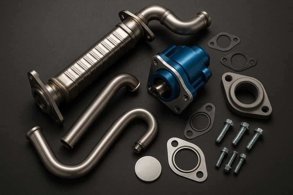 6.0 Powerstroke EGR system upgrades showcasing advanced diesel engine components and technology