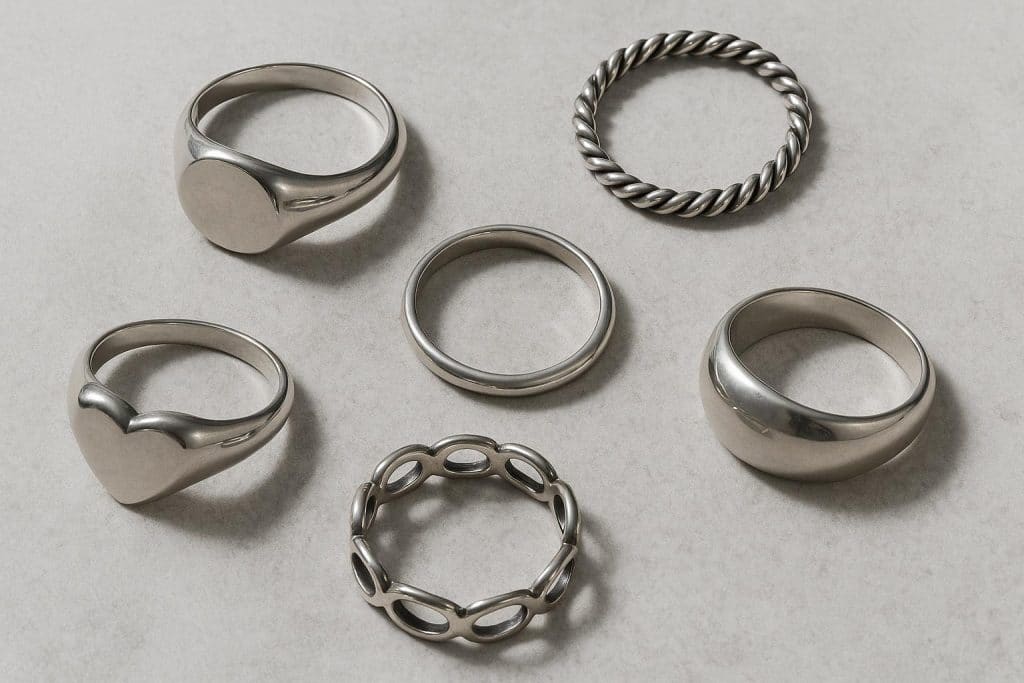 What Trends in Silver Ring Jewellery Are Making a Comeback in Mississauga’s Fashion Scene? Vintage and modern silver rings styled for Mississauga fashion trends comeback