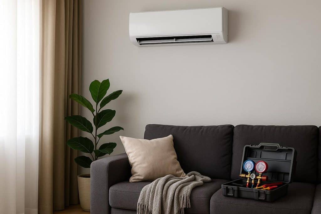 Interior Comfort Issues That May Require AC Repair, Not Just New Parts Air conditioner technician inspecting HVAC unit for interior comfort problems needing repair