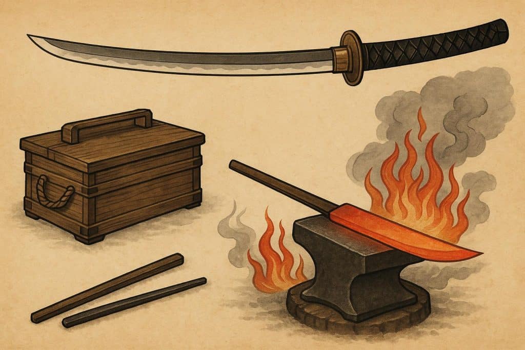 How Many Samurai Sword Fighting Styles Are There? Traditional Japanese katana sword with ornate handle, illustrating samurai craftsmanship evolution