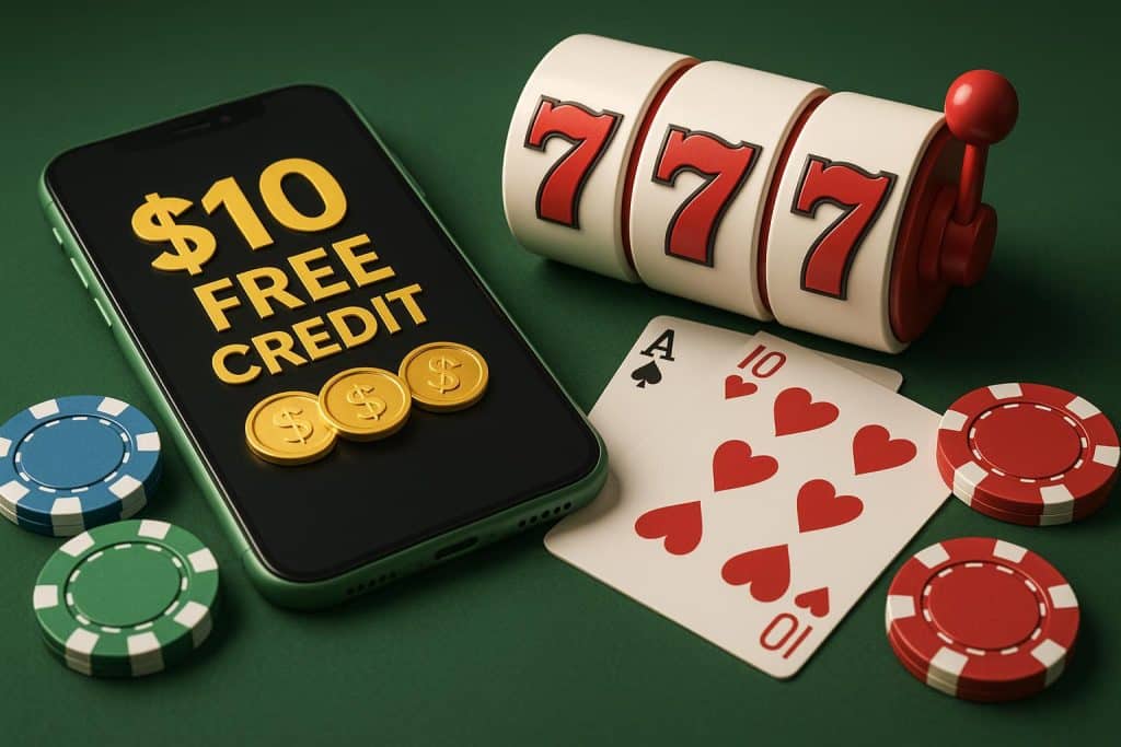 Turning Free Credit No Deposit into Real Wins: Beginner’s Strategy Guide Online casino interface with slot reels, free credit bonus, and winning coins for beginners’ strategy