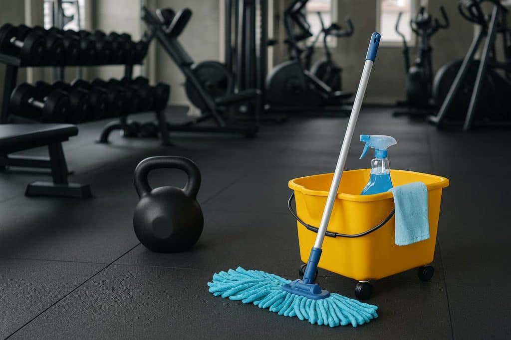 Transform Your Gym Experience with Professional Fitness Center Cleaning Services Spotless gym interior professionally cleaned for a safer, enhanced fitness center experience