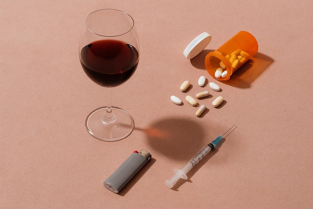 Illustration symbolizing women's addiction challenges and support resources for recovery