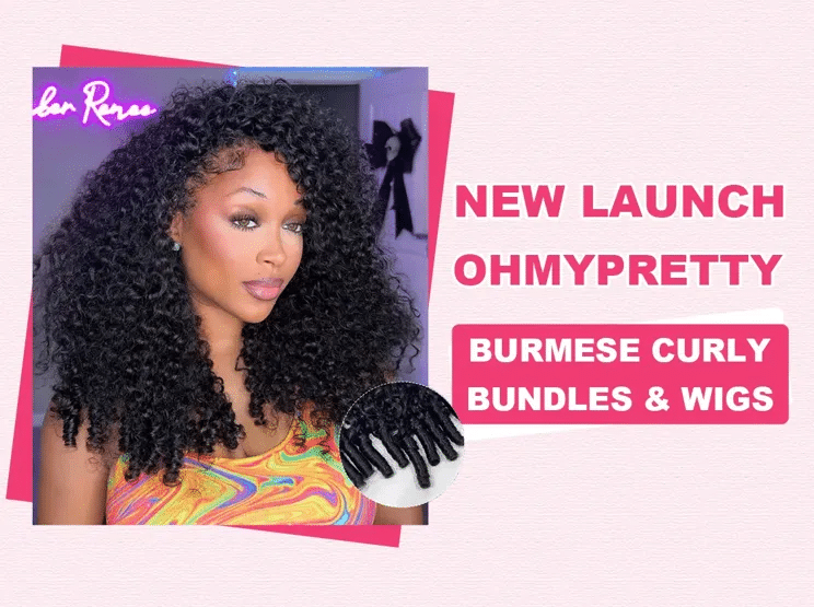 Image 1 of Elevate Your Hair Game with OhMyPretty Burmese Curly Bundles