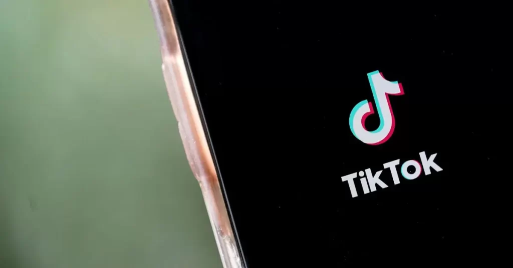 TikTok on phone screen
