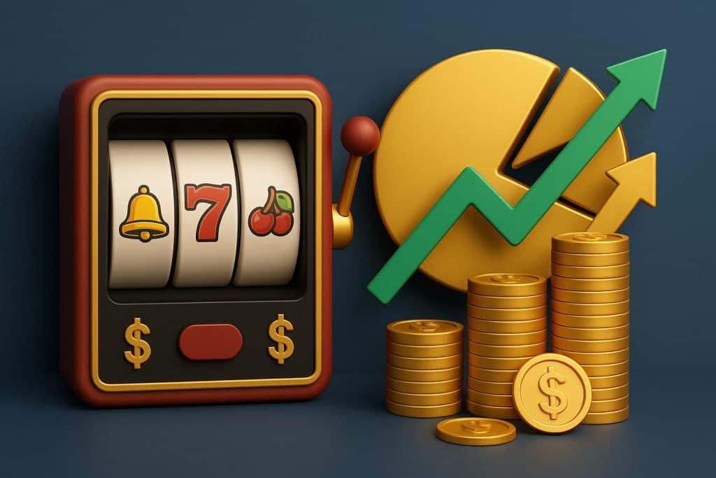 How online slot RTP really works for players Online slot machine graphic illustrating RTP percentage and player winnings concept
