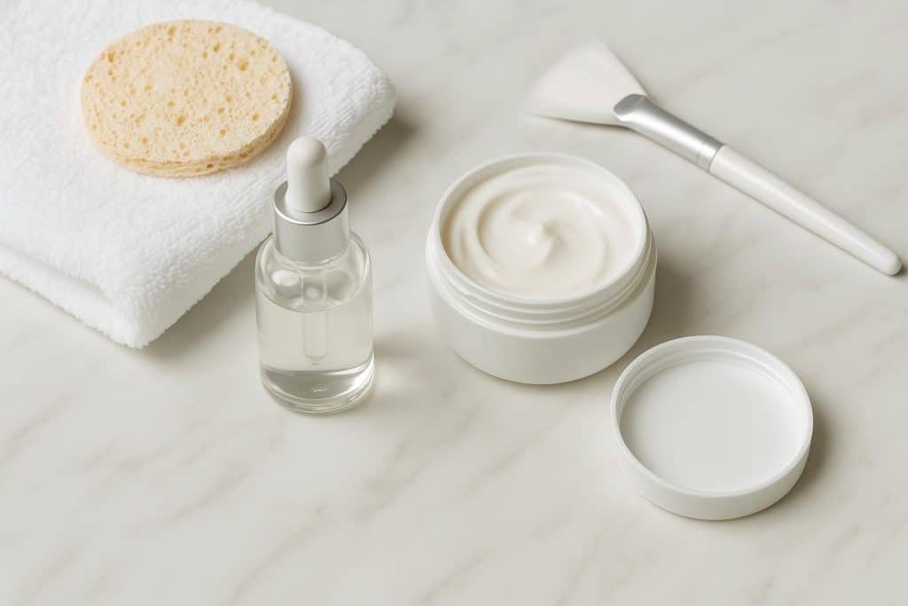 Affordable Facials London – Top Clinics That Won’t Break the Bank Modern London facial clinic interior with skincare products and treatment bed for affordable facials