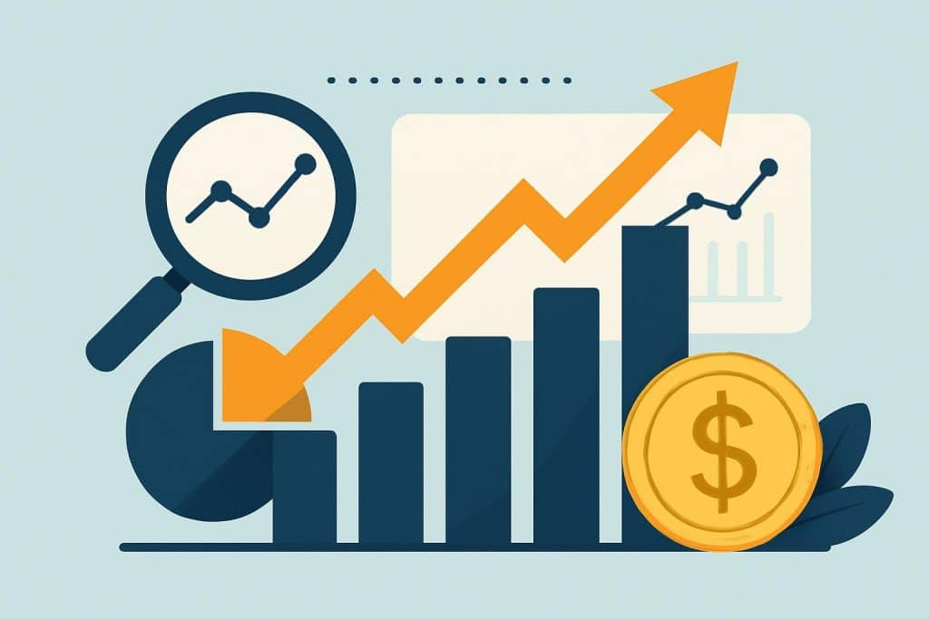 Investment consultant analyzing financial charts to optimize wealth growth strategies