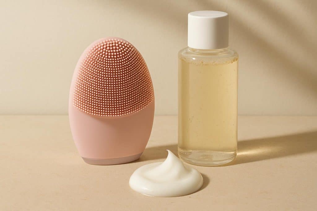 The Right Way to Deep Cleanse and Brighten Dull Skin Deep cleansing skincare duo for radiant, post-facial glow with at-home beauty routine products