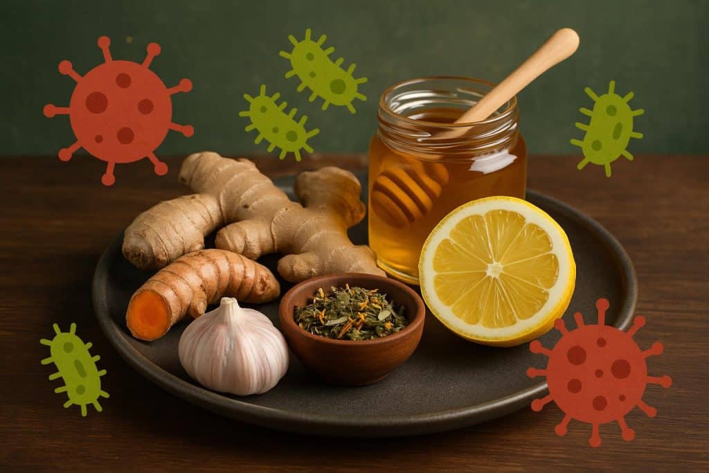 Immunity blends leverage antiviral and antimicrobial compounds: Assorted natural ingredients used in immunity blends with antiviral and antimicrobial properties