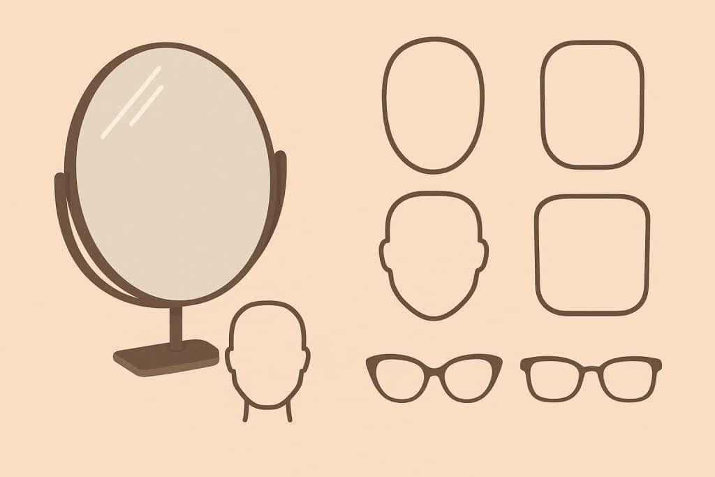Finding the Perfect Glasses for Your Face Shape: A Complete Guide Various eyeglass styles arranged on a table, showcasing options for different face shapes