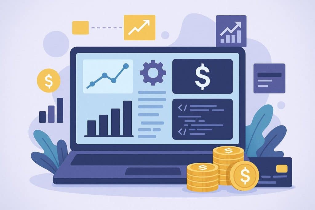 How to Choose a Financial Software Development Company in 2025: A Practical Guide for Modern Financial Institutions Financial software developers collaborating with financial executives on modern digital solutions