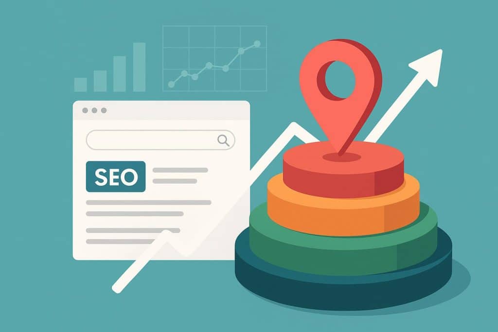 Get-Found multi-layered local SEO strategy visual representation for specialized services