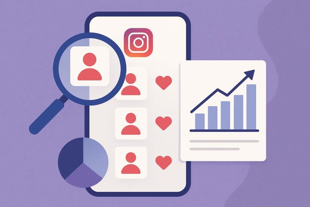 Instagram followers analytics dashboard showing recent follower trends and audience engagement metrics