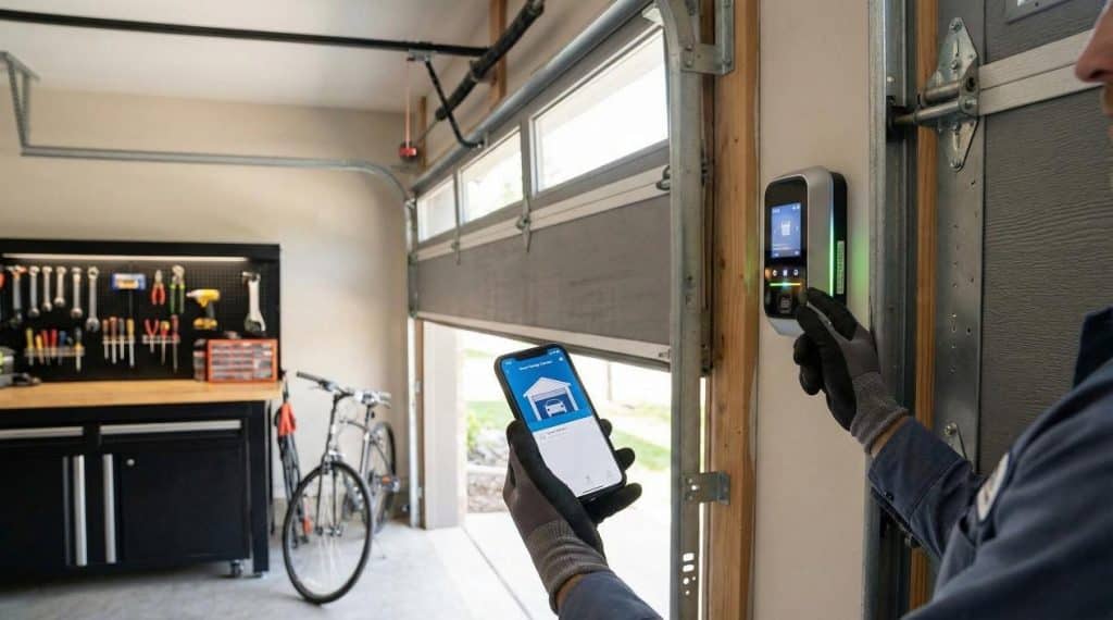 Image 1 of 5 High-Tech Upgrades That Turn Your Garage Door into a Smart Home Fortress