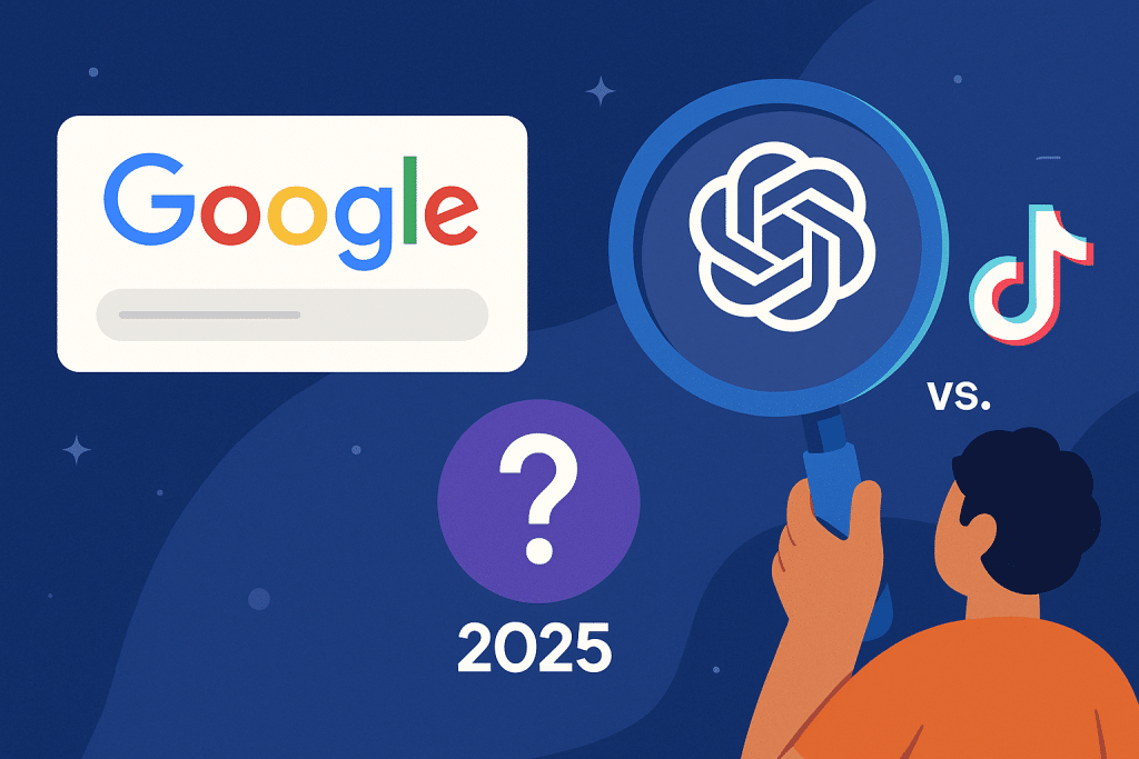 Where Is Search Really Happening in 2025? (Google vs ChatGPT vs TikTok) Where Is Search Really Happening in 2025? (Google vs ChatGPT vs TikTok)