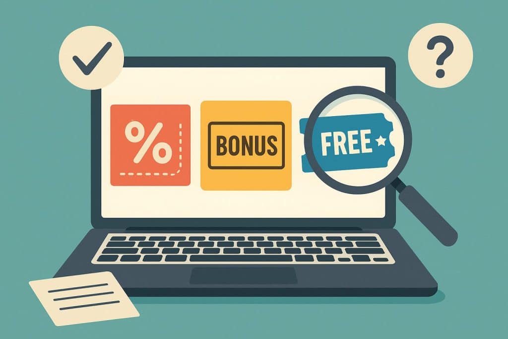 A Beginner’s Guide to Evaluating Online Offers, Bonuses, and Promotions Online offers, bonuses, and promotional deals displayed on a website comparison screen