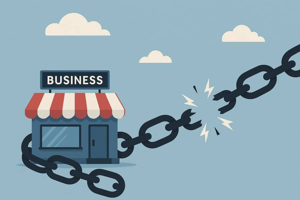 Local service business expanding customer base beyond referrals, growth strategy concept