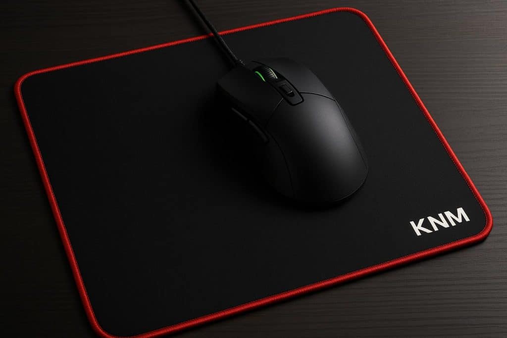 KNM gaming mouse pads with sleek design and non-slip surface for enhanced gaming performance