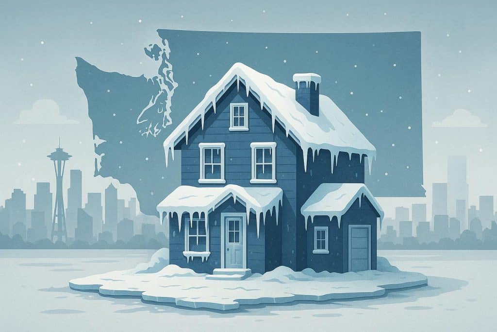 The Washington State Housing Market in Late 2025: Understanding the “Frozen” Market Phenomenon Suburban homes in Washington State reflecting the stagnant housing market conditions