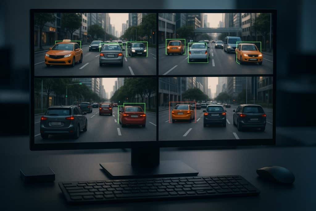 Understanding How Computer Vision Frameworks Handle Video Streams Computer vision framework analyzing real-time video stream data with algorithm overlays