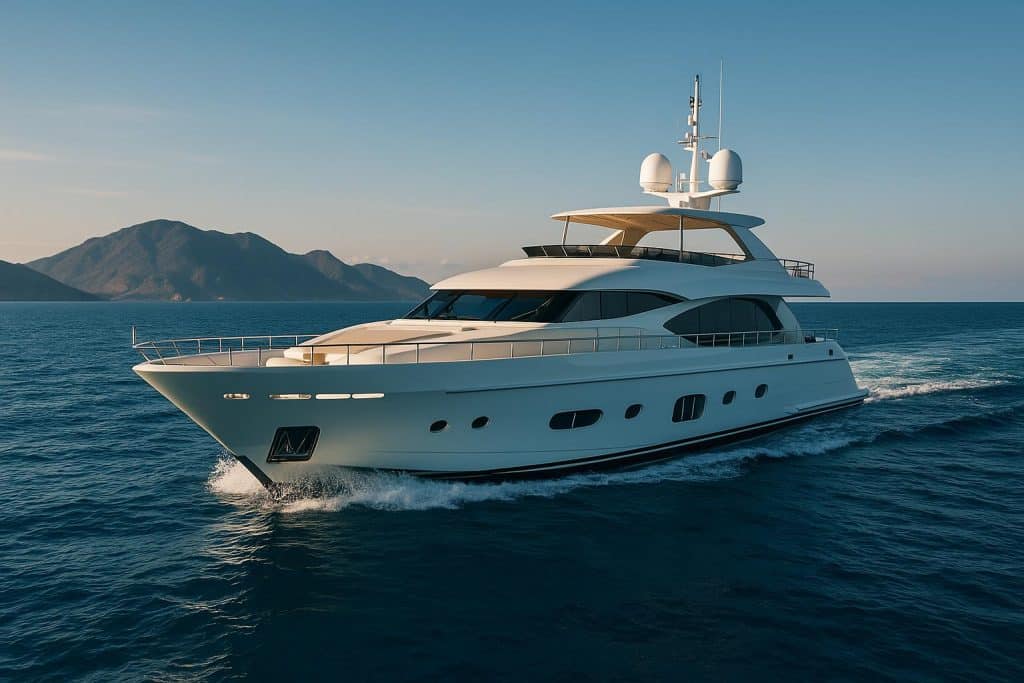 Sailing with Luxury: 5 Private Yacht Experiences You Don’t Want to Miss Luxury yacht cruising on clear blue water, highlighting exclusive private sailing experiences