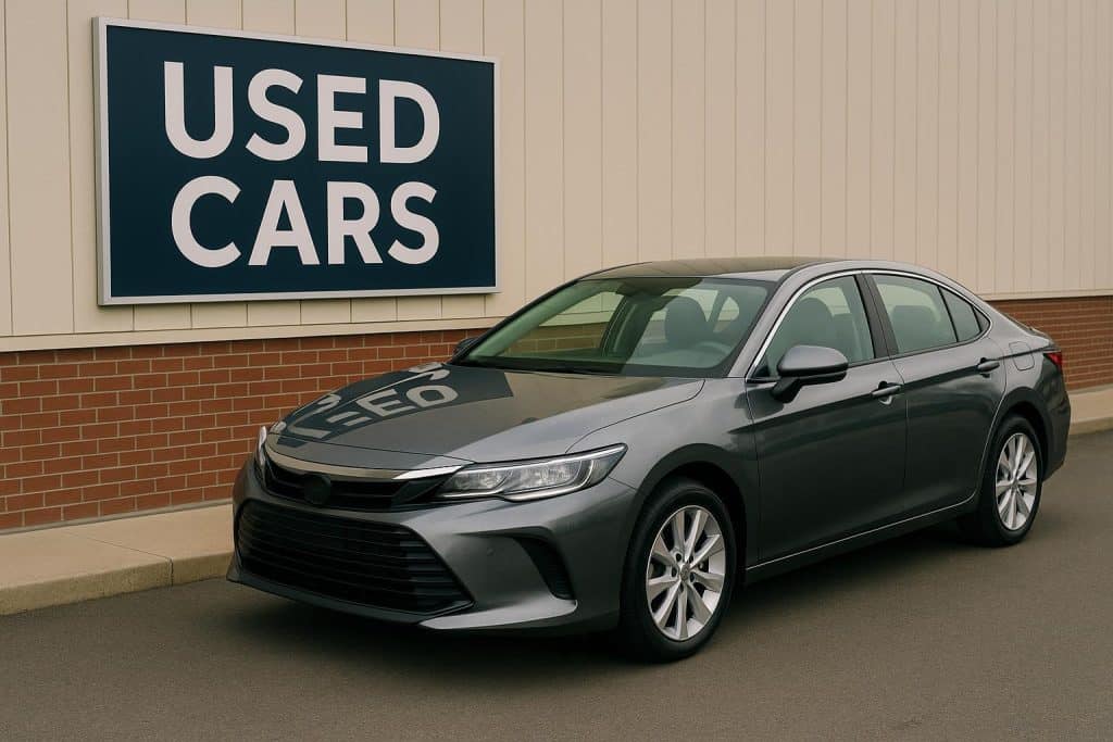 What Happens When You Upgrade to a High-Quality Used Car? High-quality used car parked on city street showcasing modern design and enhanced features