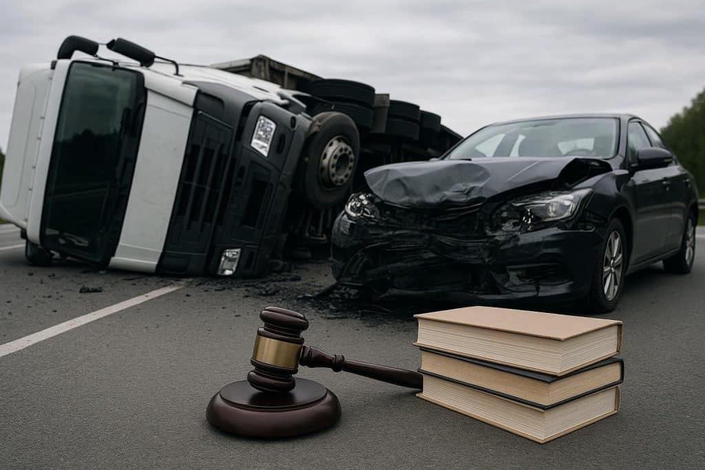 What to Know About Accident Lawyers in Serious Truck Accident Cases Truck accident lawyer assisting with legal documents and evidence after a serious collision