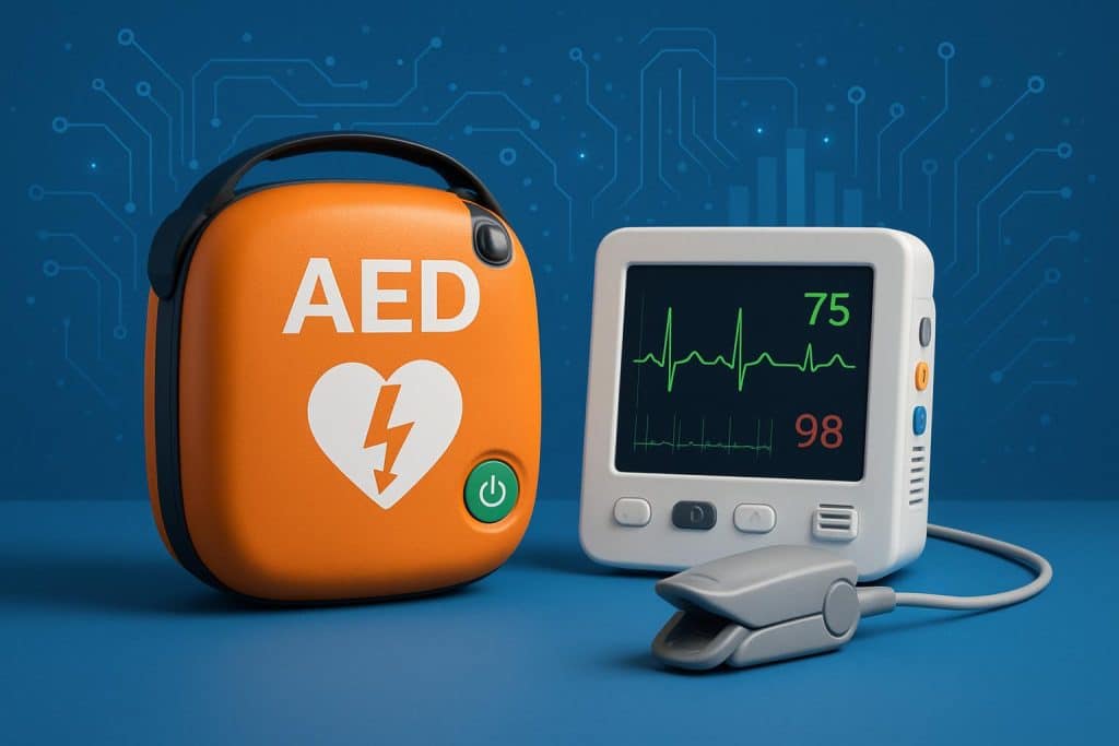 Cutting-edge life-saving medical device showcasing advanced modern technology features