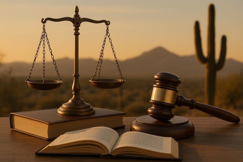 Arizona legal documents and gavel representing Deferred Sales Trust planning guidance