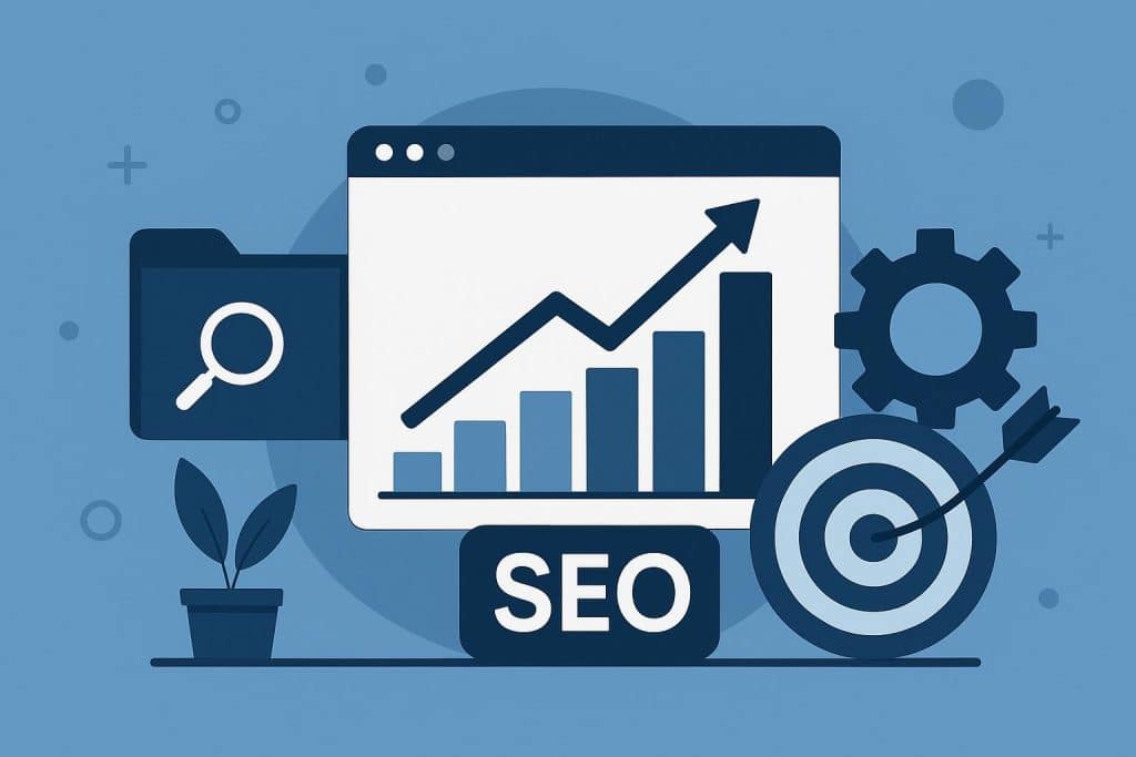 Get Found SEO agency team in Birmingham discussing digital marketing strategy in modern office