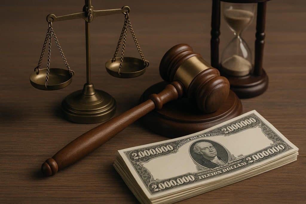 Law firm office desk with legal documents and gavel symbolizing succession planning delays