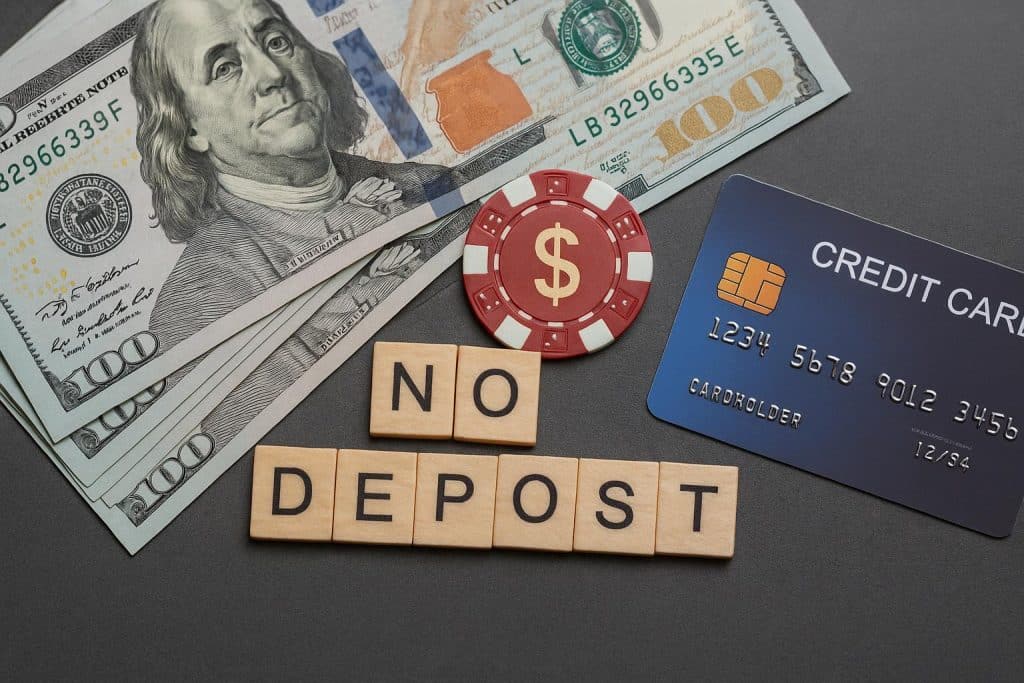 Online casino bonuses with free credit, no deposit offers, and secure claim options displayed