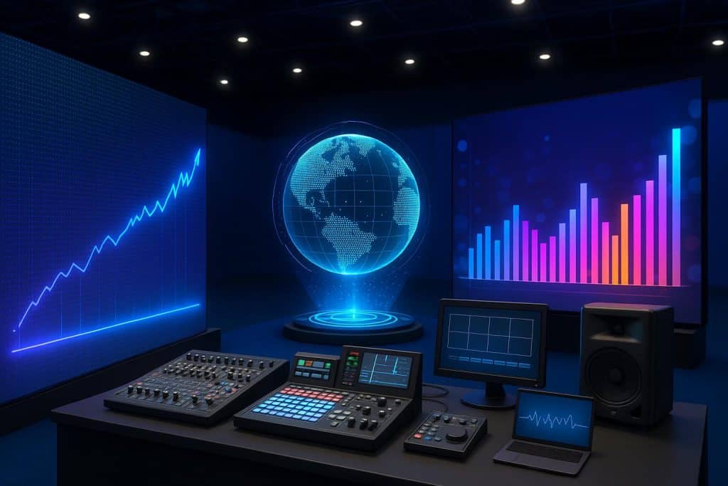 Five AV Technology Trends Reshaping Convention and Trade Show Production in 2026 Cutting-edge AV equipment and digital displays enhancing modern convention and trade show setups