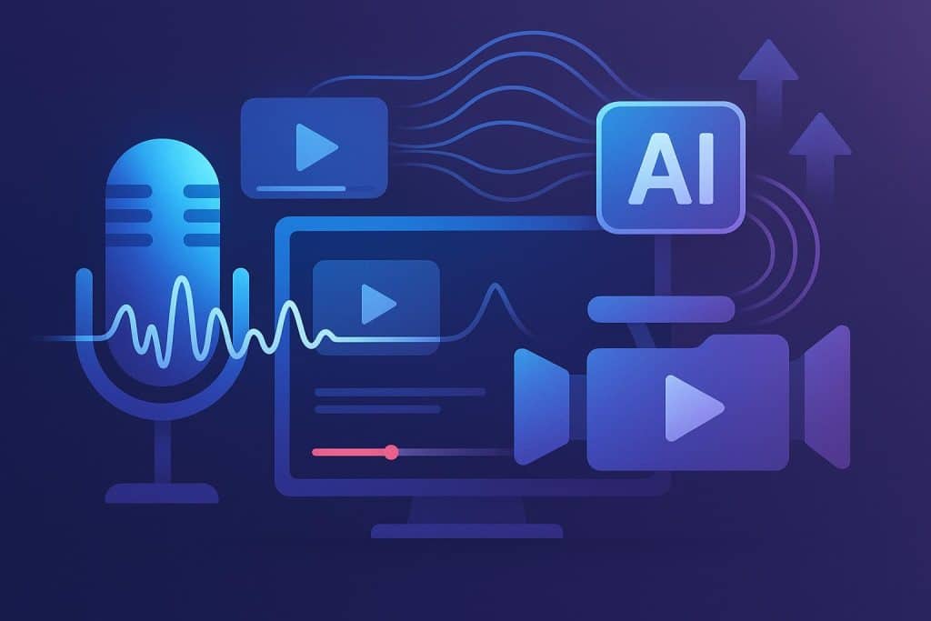 AI voice cloning technology amplifying video content production and digital media scalability